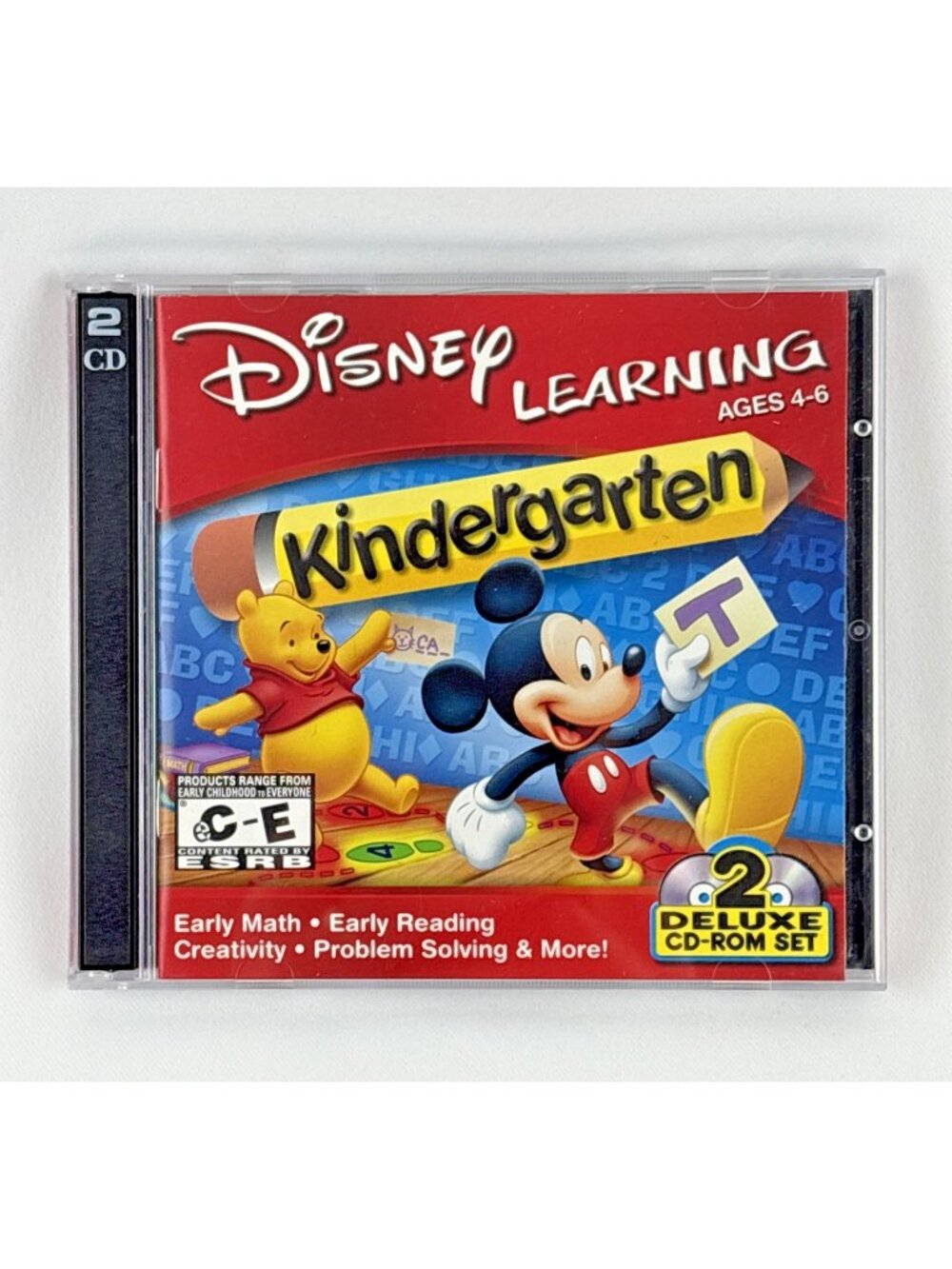 Disney Learning Mickey Mouse Tigger Kindergarten Ages 4-6 PC CD-ROM Tested